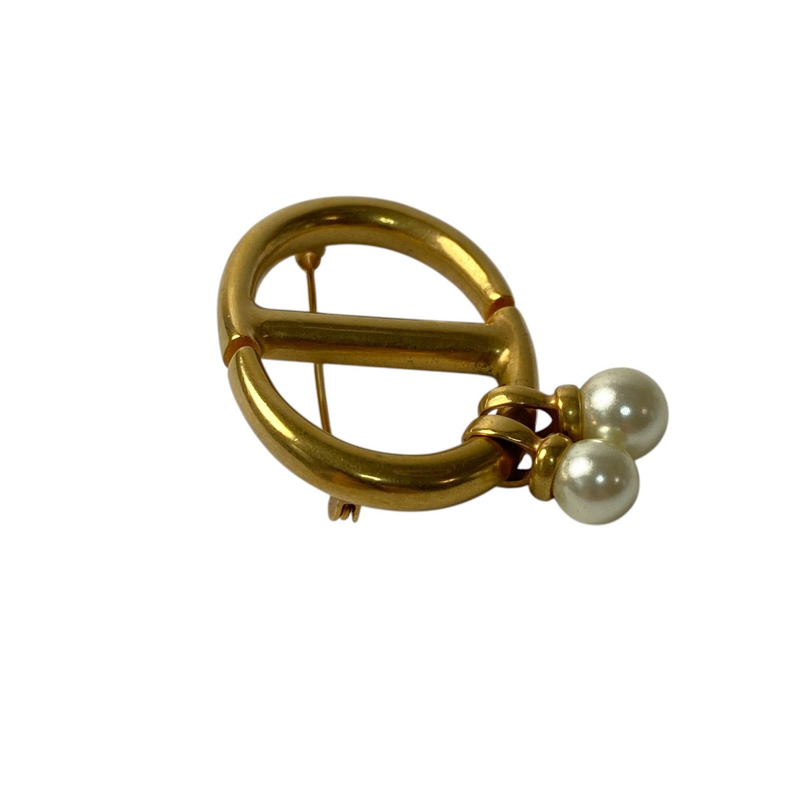 ディオール DIOR レディース CDロゴ ブローチ フェイクパール - メルカリ