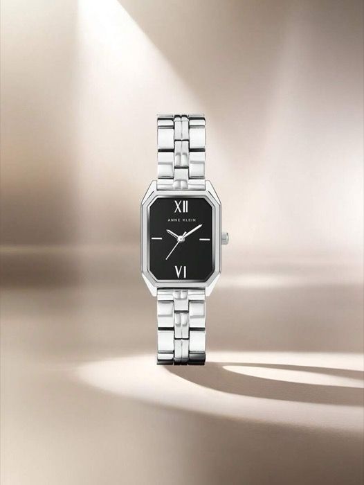 腕時計 レディース クォーツ レディース クオーツ腕時計 シルバー 角型ブラックダイヤル ステンレスケース 調整 なリンクブレスレット |3775BKSV