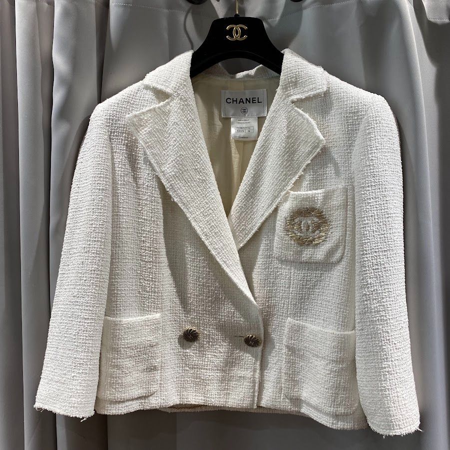 CHANEL ジャケット 22SS☆即納！ 【CHANEL シャネル】 ジャケット ツイード 関税込