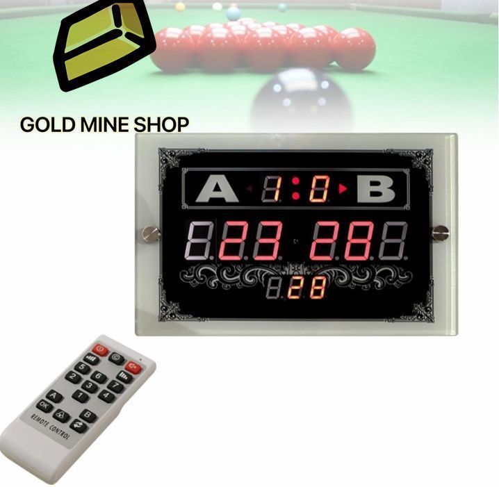 壁掛け式 LCD ディスプレイ スヌーカー スコアボード リモコン付き電子ビリヤード スコア カウンター ビリヤード - スヌーカー用デジタル