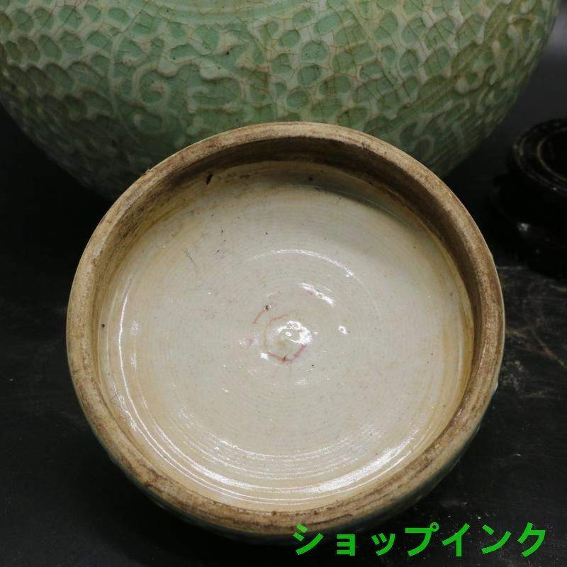民窯開片影清茶筒 景徳鎮 陶磁器 装飾品 工芸品美術品 置物 民窯開片影清茶筒 景徳鎮 陶磁器 装飾品 工芸品美術品 置物