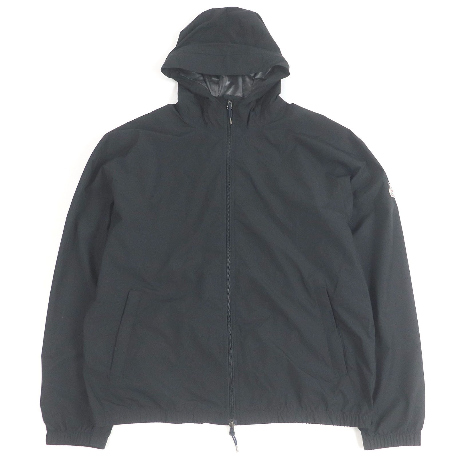 □Pyrenex ピレネックス ENSURE エンショアー ロゴワッペン マウンテンパーカー ナイロンジャンパー ブラック L 正規品 メンズ
