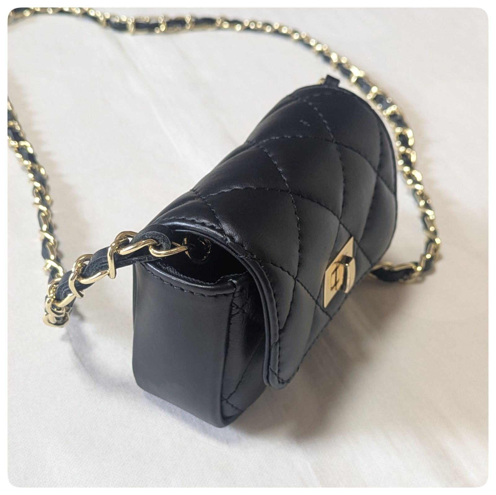 ★美品★ オウレンティ キルティングチェーンショルダーバッグ スローブイエナ SLOBE IENA（スローブイエナ）の「【AULENTTI/オウレンティ