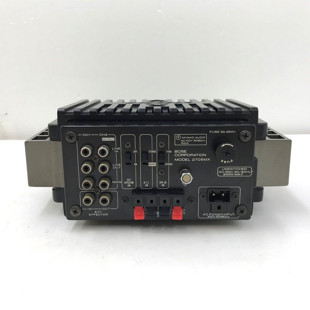 BOSE 2705MX 100V　プロ用パワーアンプ　希少 動作保証あり BOSE 2705MX 100V プロ用パワーアンプ 希少 動作保証あり - メルカリ