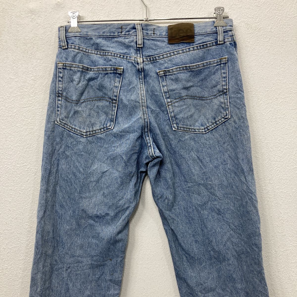Lee デニムパンツ W33 インディゴブルー リー ジップアップ コットン 