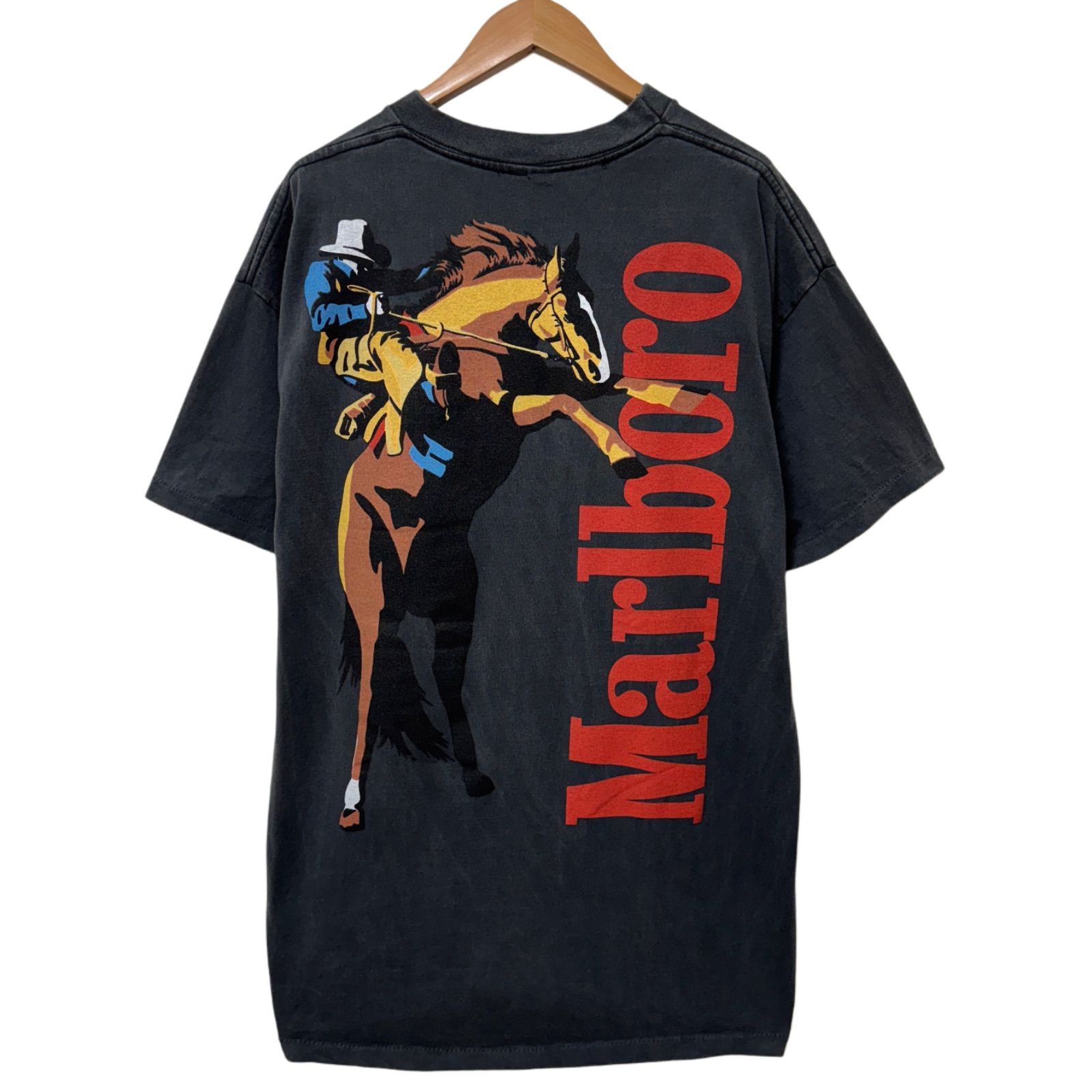 VINTAGE MARLBORO “RAILROAD TEE” / BLACK 】 ヴィ