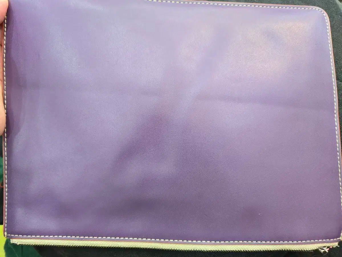 LACOSTE ラコステ 囲い 紫 クラッチバッグ ファスナー付き