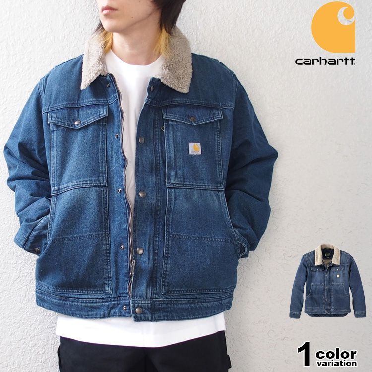 G*n様 Carhartt デニムジャケット XL Carhartt カーハート デニムジャケット 裏ボア Gジャン アウター ボア