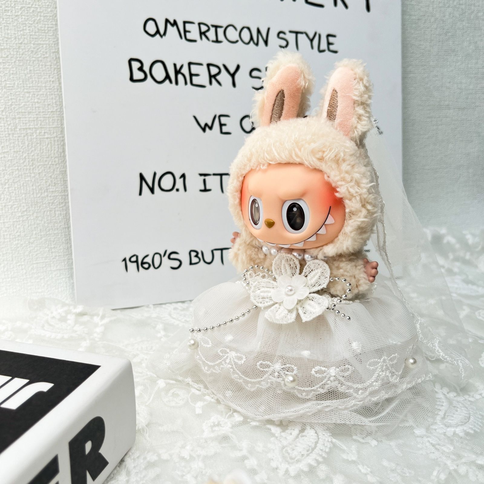 ウェディングラブブ仕様♡ LABUBU ぬいぐるみ 新郎新婦 カスタムドール ウェディングラブブ仕様♡ LABUBU ぬいぐるみ 新郎新婦 カスタム