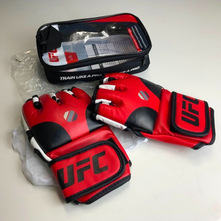 新品・送料無料】UFCオープンパームMMAトレーニンググローブ赤 総合