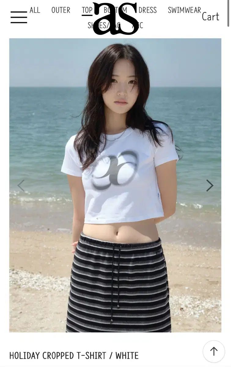 ason クロップドTシャツ ason(アズオン) ホリデー クロップド Tシャツ M - メルカリ