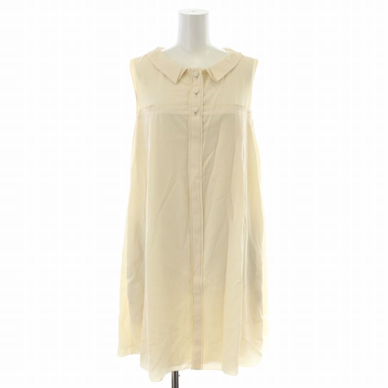 フォクシーニューヨーク FOXEY NEW YORK シャツ ブラウス チュニック タック ノースリーブ 38 S アイボリー /XK 人気・おすすめ｜省スペース設計・旅行向けにおすすめ 公式 プライバシー配送 今だけ特典付き