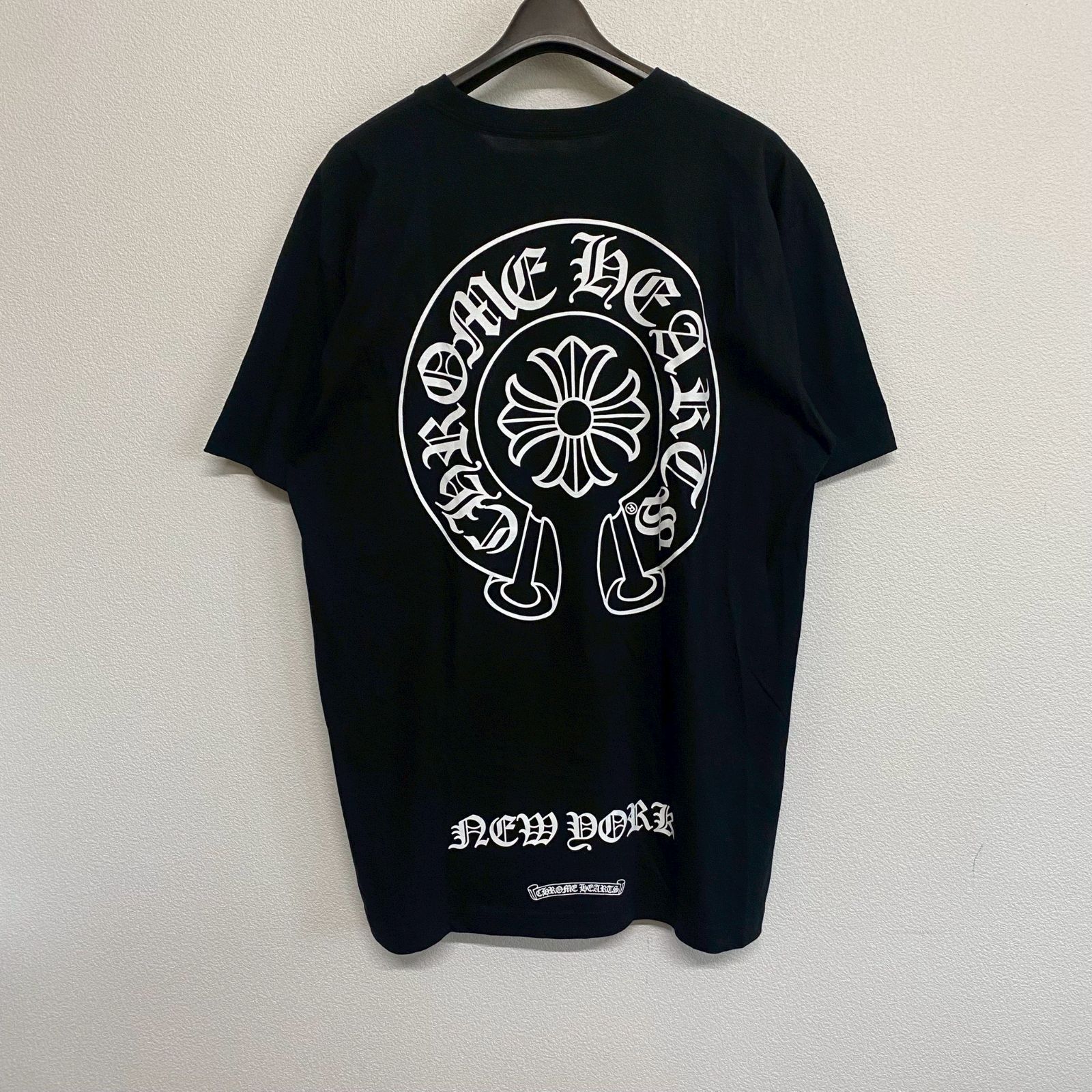 CHROME HEARTS ホースシュー　Tシャツ XL BLACK クロムハーツTシャツホースシューブラック|クロムハーツ通販専門