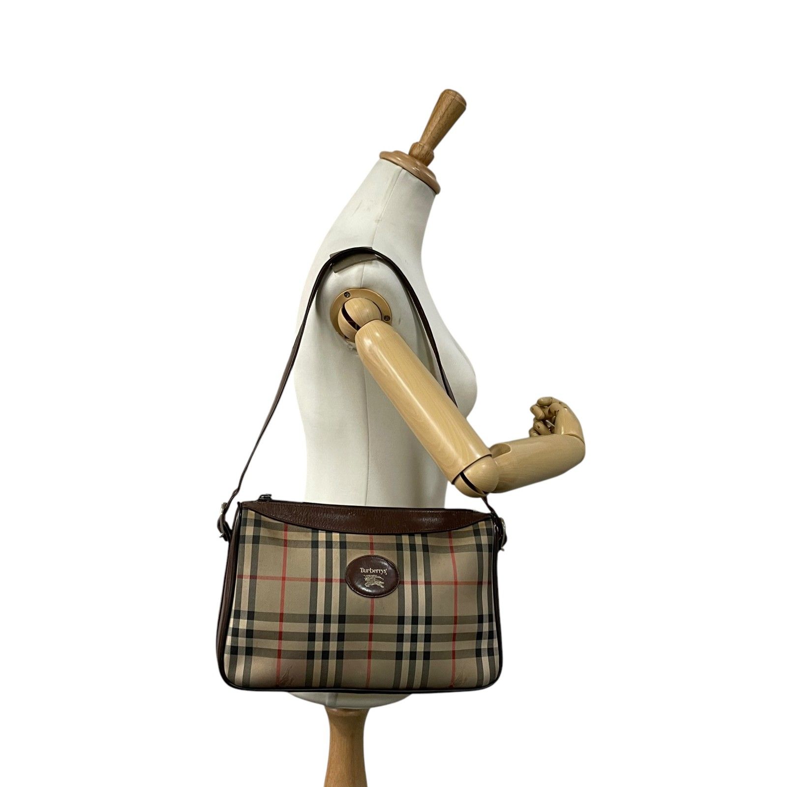 BURBERRY バーバリー ハンドバッグ ノバチェック キャンバス