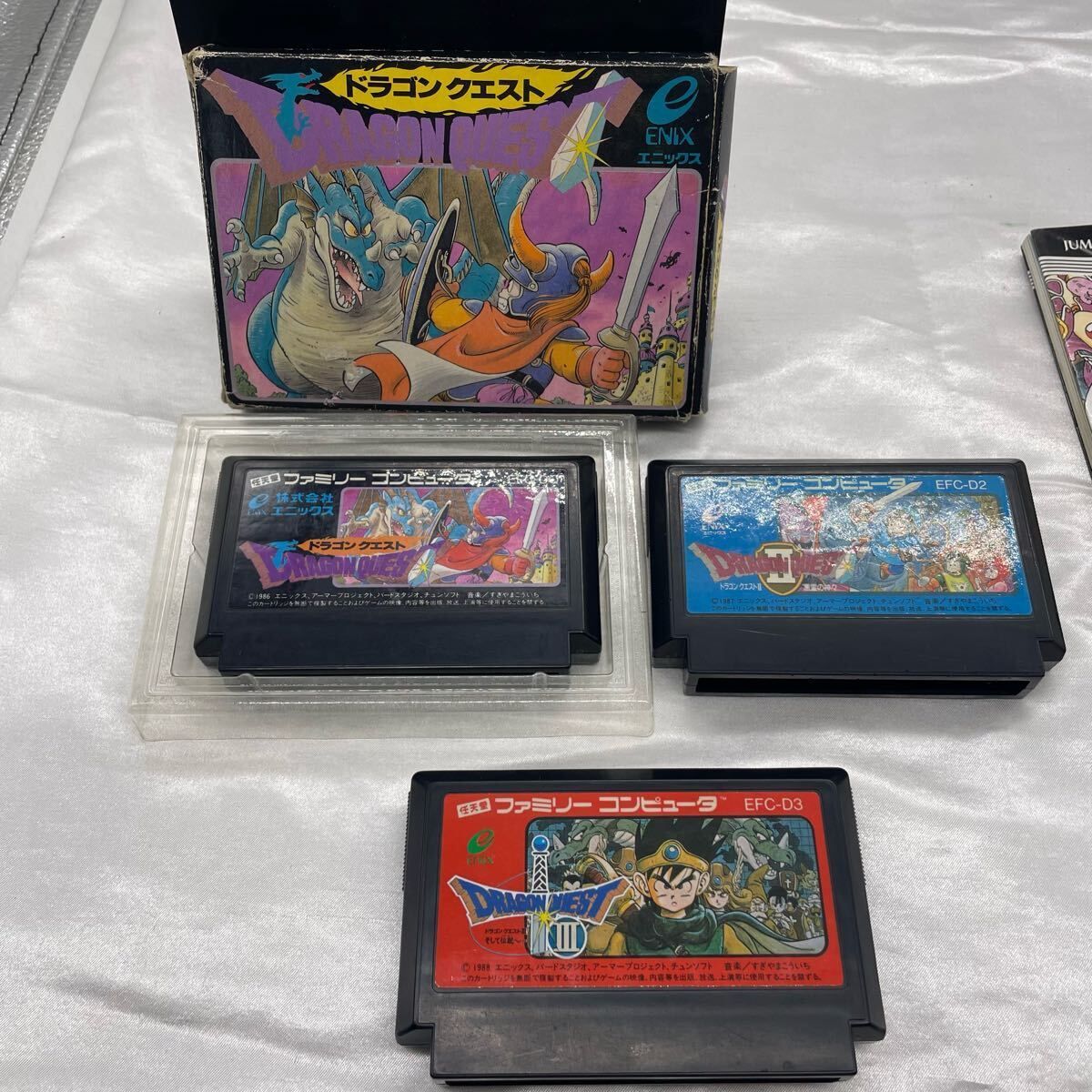 希少　ドラゴンクエスト　攻略本　まとめ売りセット 攻略本付き】FC ドラゴンクエスト I・II・III まとめ売り
