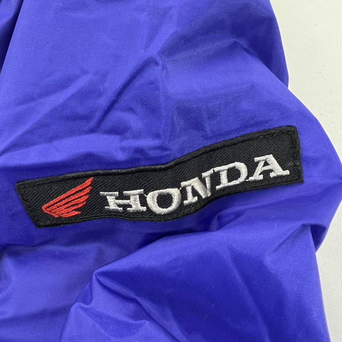 HONDA ☆ ロゴ ワッペン 中綿 ナイロンジャケット ブルゾン ブルー 青 