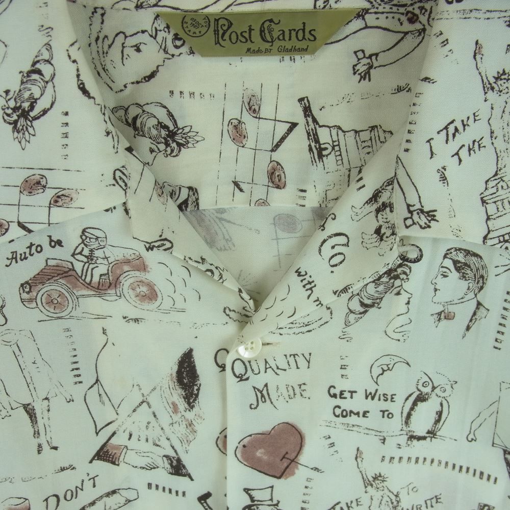 GLADHAND & Co. グラッドハンド GLAD POSTALS HAWAIIAN L/S SHIRTS 総
