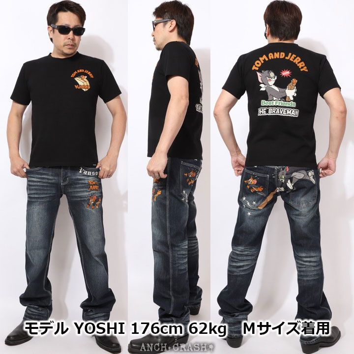 The BRAVE-MAN × TOM & JERRY 半袖Tシャツ TJB-2504 ブレイブマン トムと