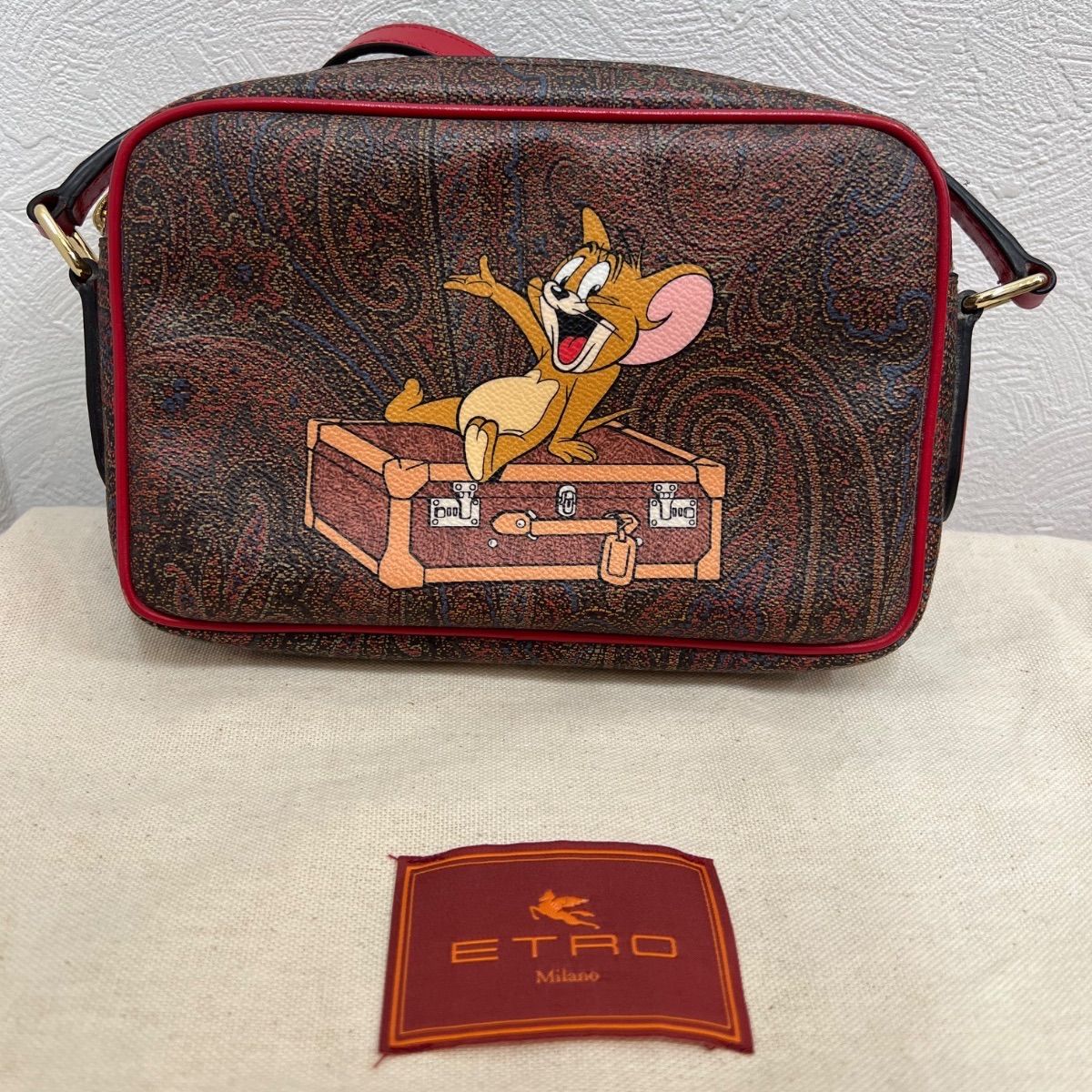 エトロ ETRO × トムとジェリー Jerry コラボ ショルダーバッグ 