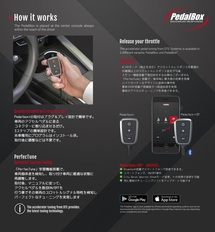 DTE スロットルコントローラー Pedalbox＋ BMW/MINI用 - くるまの電気