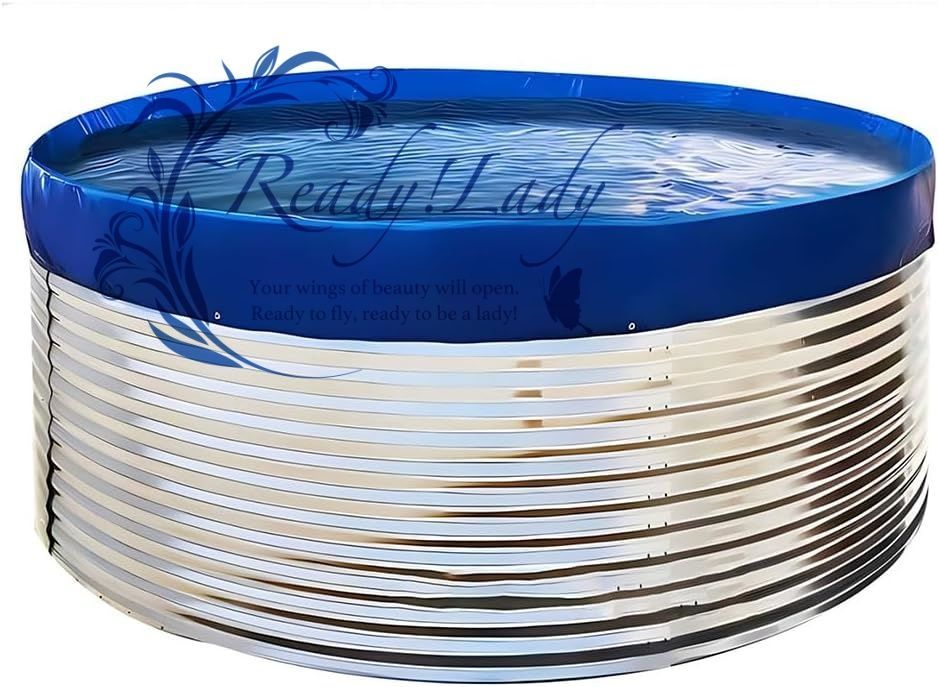 キャンバス 養魚池 大型 蓄水池 立体養殖水槽 円形帆布プール 貯水タンク 屋外 家庭用 亜鉛メッキ鋼板製貯水タンク 組み立て簡単 漏水防止 鯉 メダカ 海産物養殖対応 防火水槽 雨水貯蓄兼用 3 1.5m