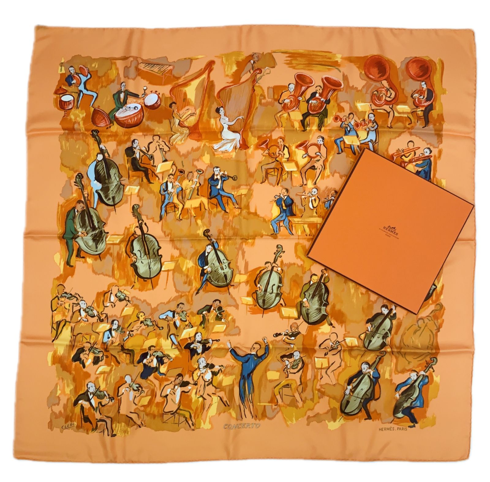 【HERMES CONCERTO】 エルメス コンチェルト スカーフ　美品 エルメス HERMES/スカーフ ガヴロッシュ コンチェルト CONCERTO