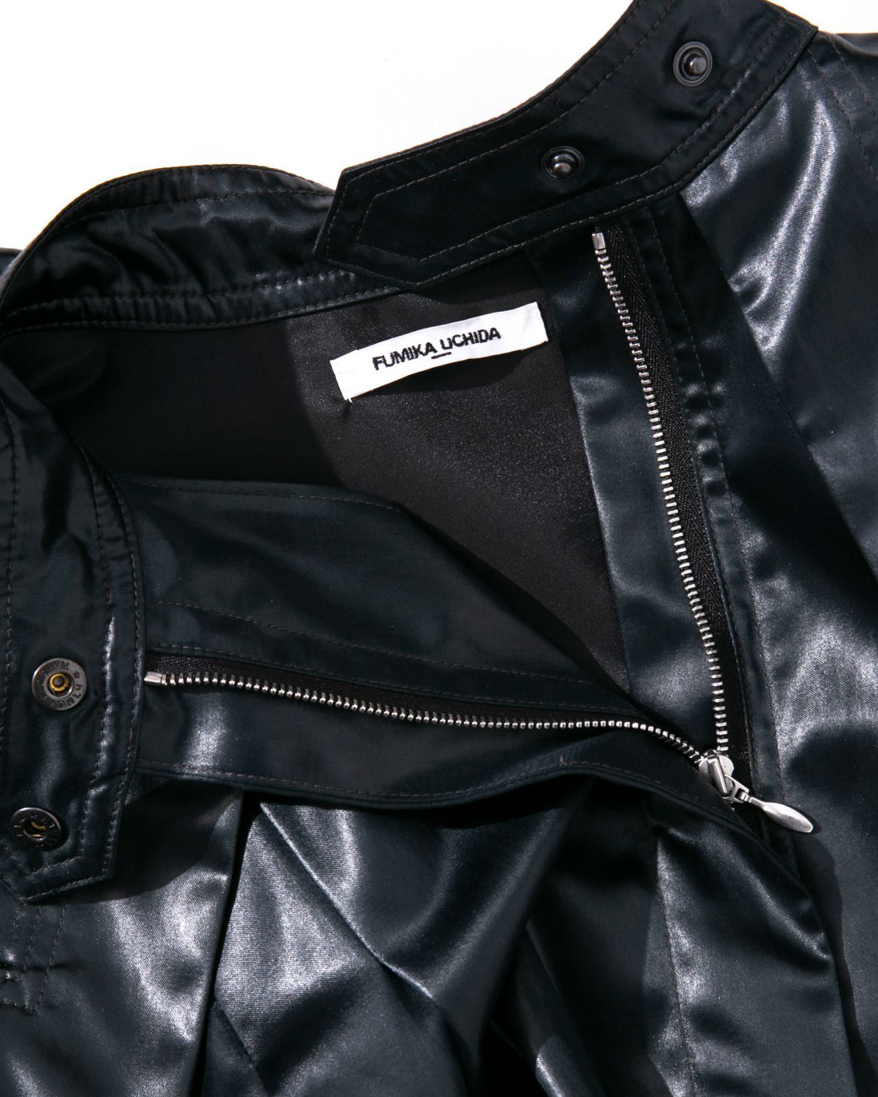 FUMIKA UCHIDA フミカウチダ サテンセーラーカラートレンチ