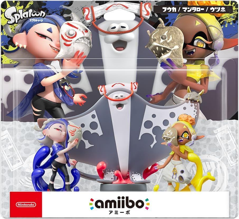 新品未開封】amiibo すりみ連合セット[フウカ／ウツホ／マンタロー