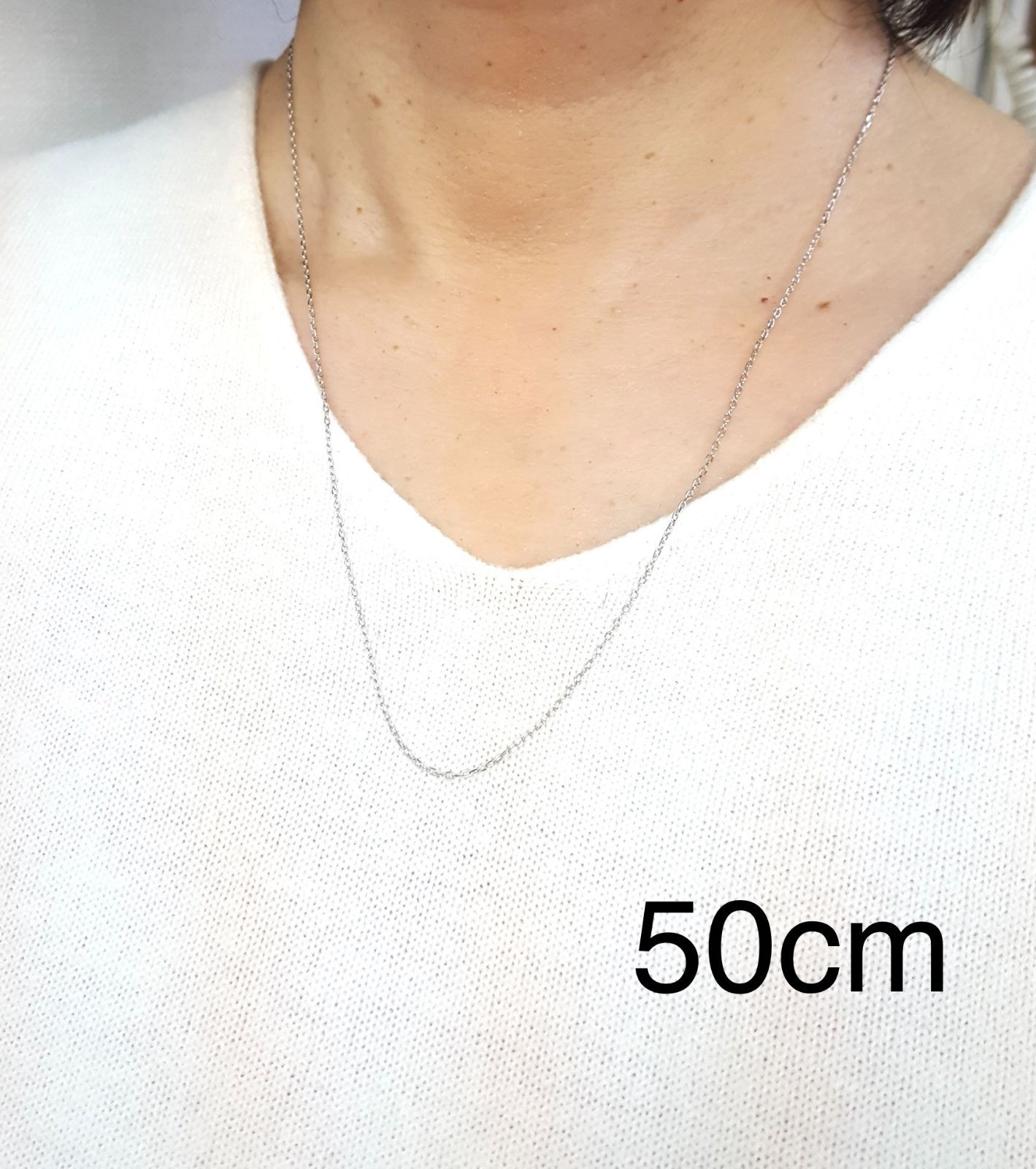 き*り様 Pt850 アズキチェーンネックレス　約50cm 楽天市場】プラチナ 小豆/あずき/あづき/アズキチェーン