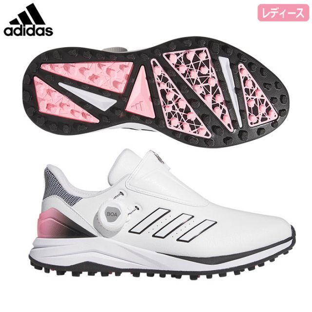 アディダス ウィメンズ ソーラーモーション ボア 24 MDK91 スパイクレス ゴルフシューズ レディース 2024年モデル adidas 日本正規品