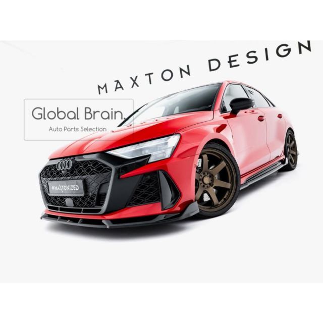 アウディ RS3 8Y 後期 フロント リップ スポイラー V3