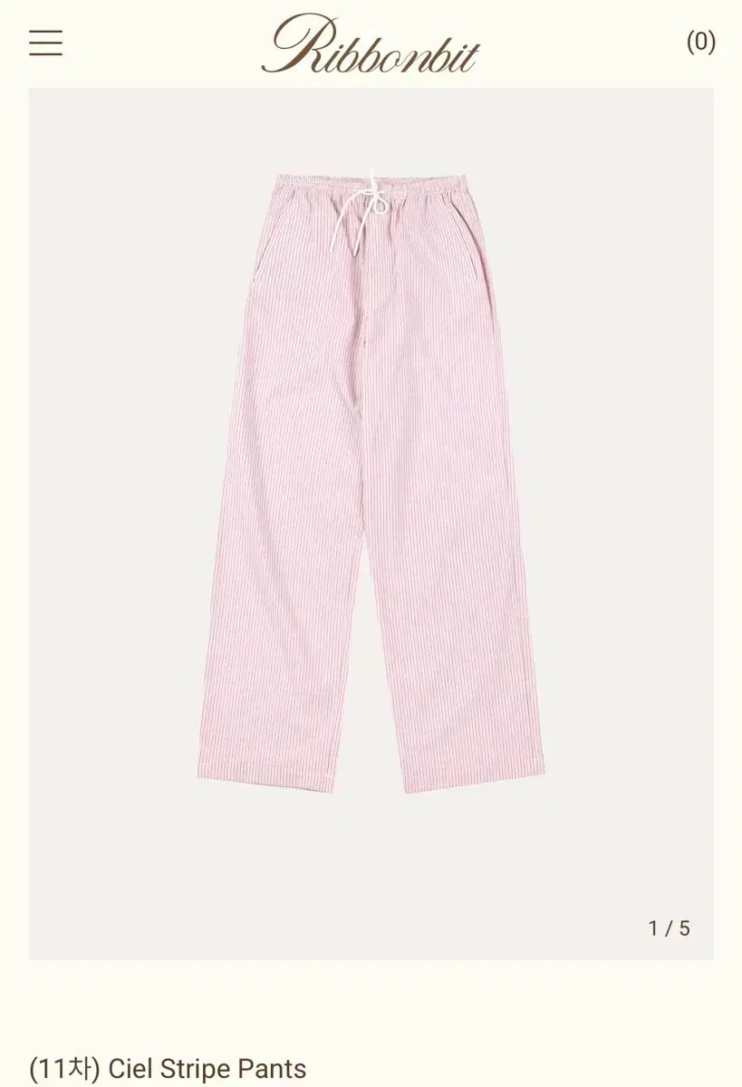  丈詰め リボン빛 Ciel Stripe Pants ストライプ パンツ チノパン パンツ