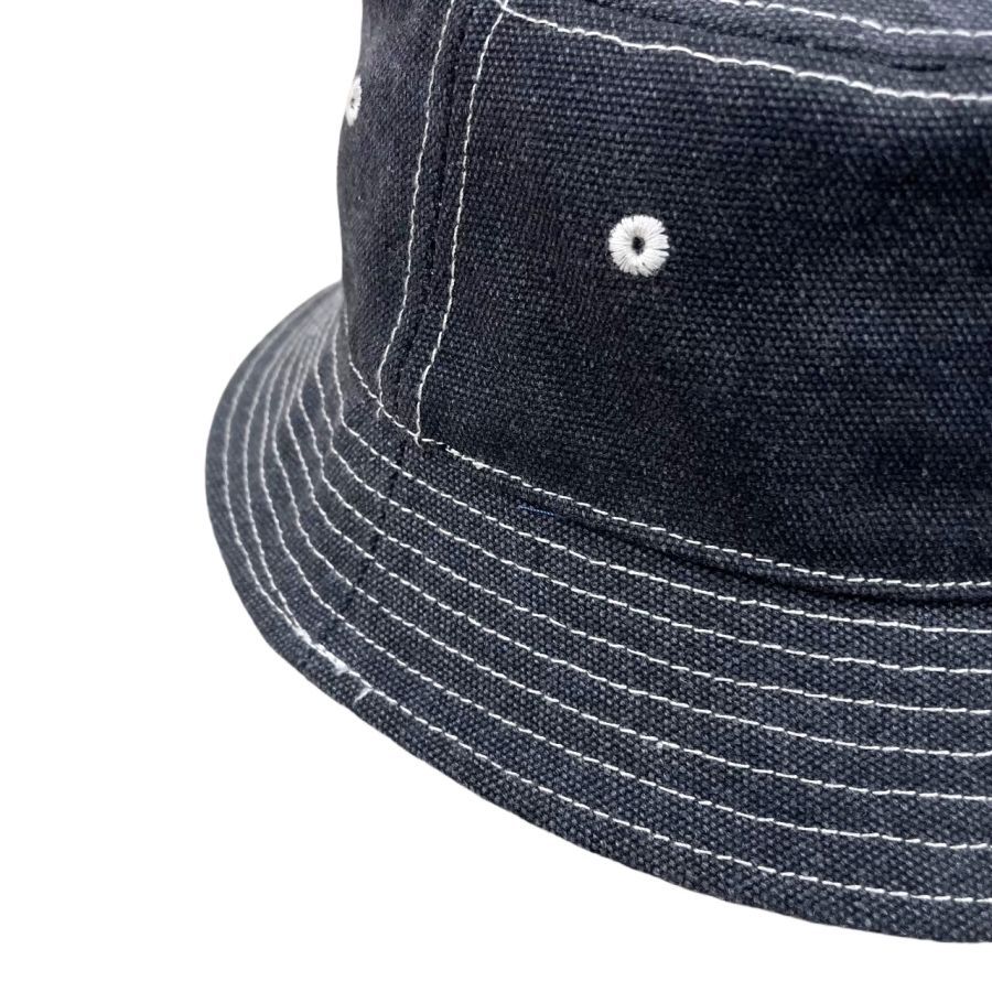 ステューシー　デニム調　Stussy バケットハット 新品　タグ付き STUSSY☆ステューシー☆CONTRAST STITCH BUCKET HAT デニム調