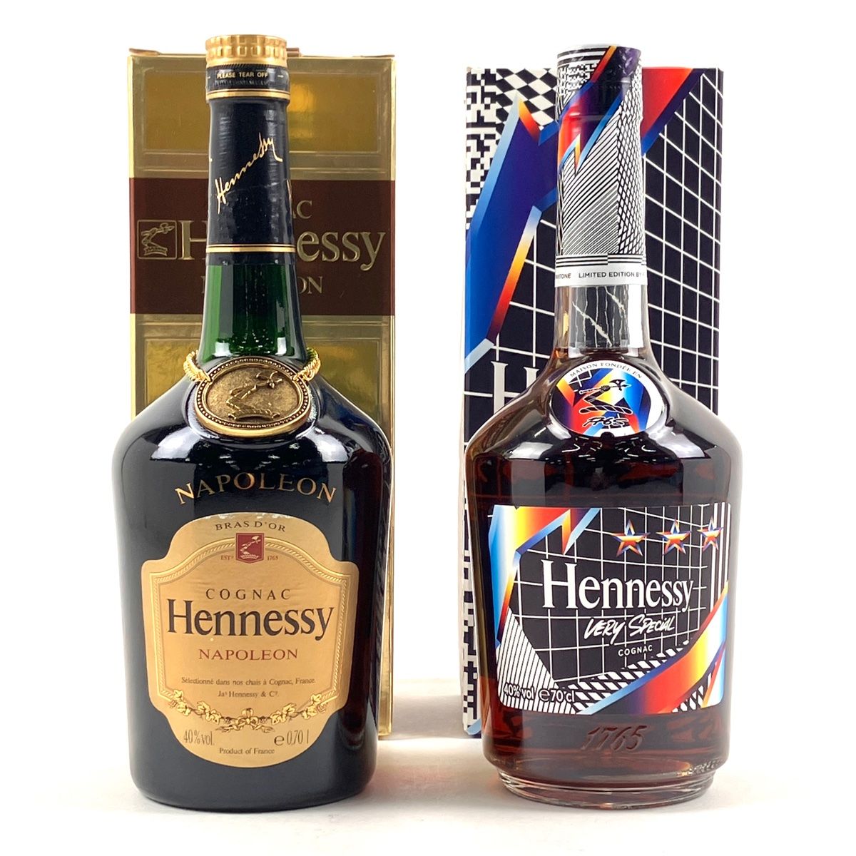 2本 ヘネシー Hennessy ナポレオン ブラスドール 金ラベル ベリースペシャル リミテッドエディション 700ml ブランデー セット  【古酒】 - メルカリ