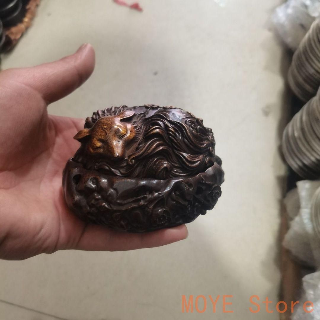 銅製 狐香炉 茶台薫香炉 香道具 工芸品 置物 銅製 狐香炉 茶台薫香炉 香道具 工芸品 置物zw0829 - メルカリ