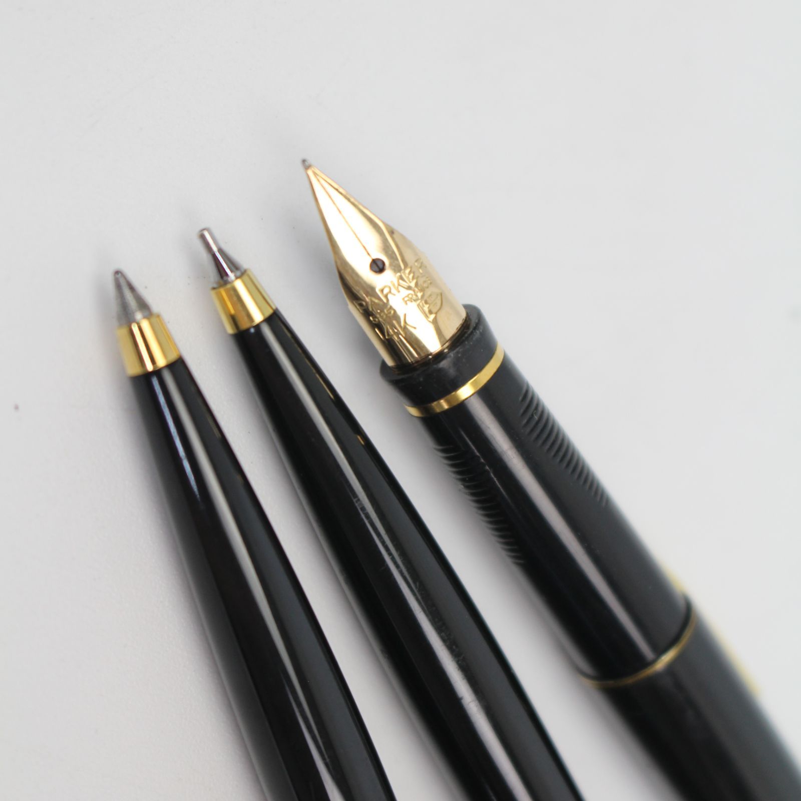 232)【3本セット】PARKER パーカー 万年筆 14K ボールペン シャーペン ソネット ブラック×ゴールド インクなし - メルカリ