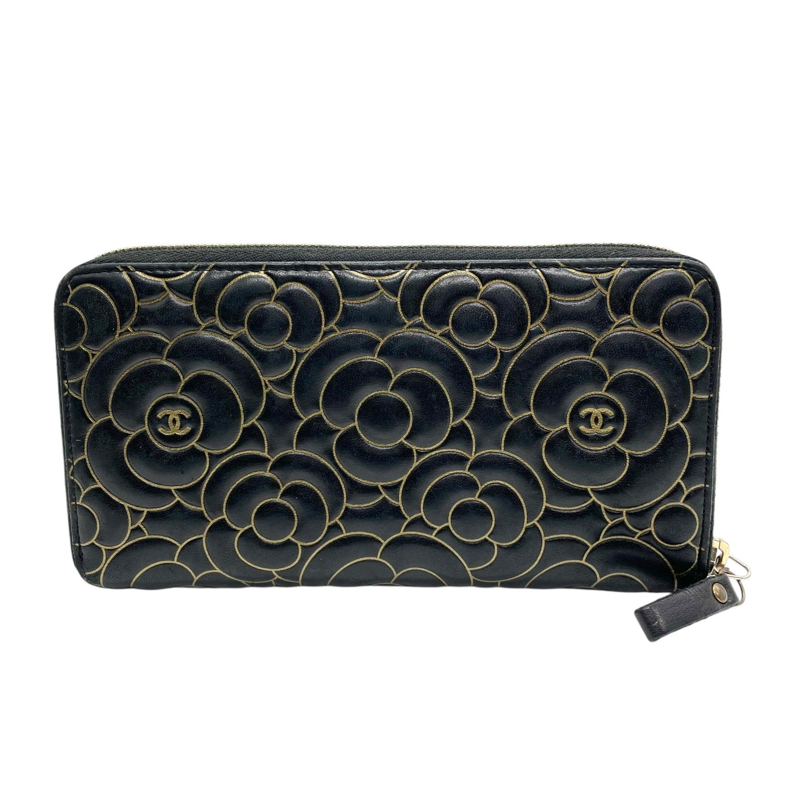 CHANEL カメリア ラウンドファスナー 長財布 CHANEL シャネル 財布 カメリアラウンドファスナー長財布
