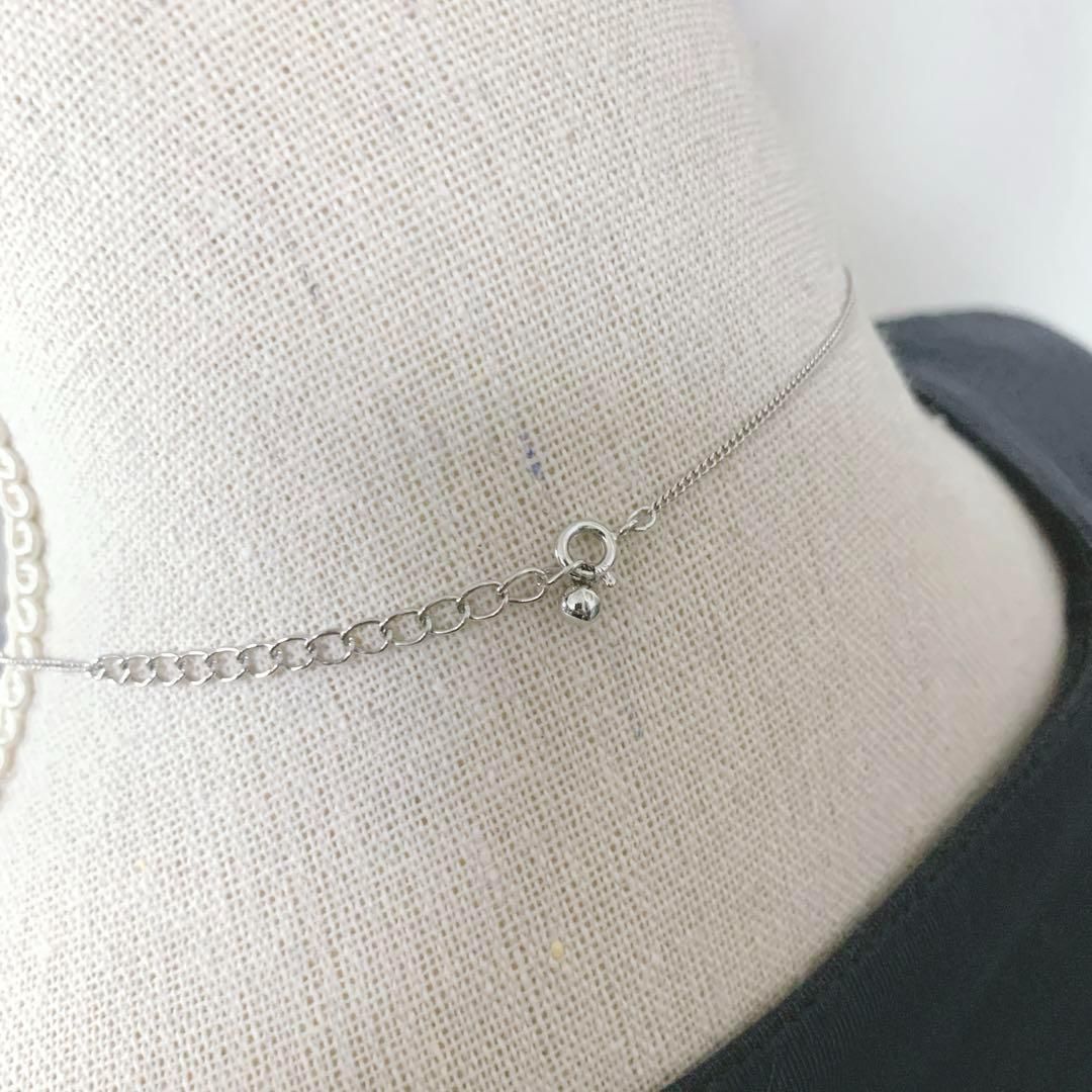 TASAKI タサキ 2粒 パール ネックレス 本真珠 シルバー 4.5mm - メルカリ