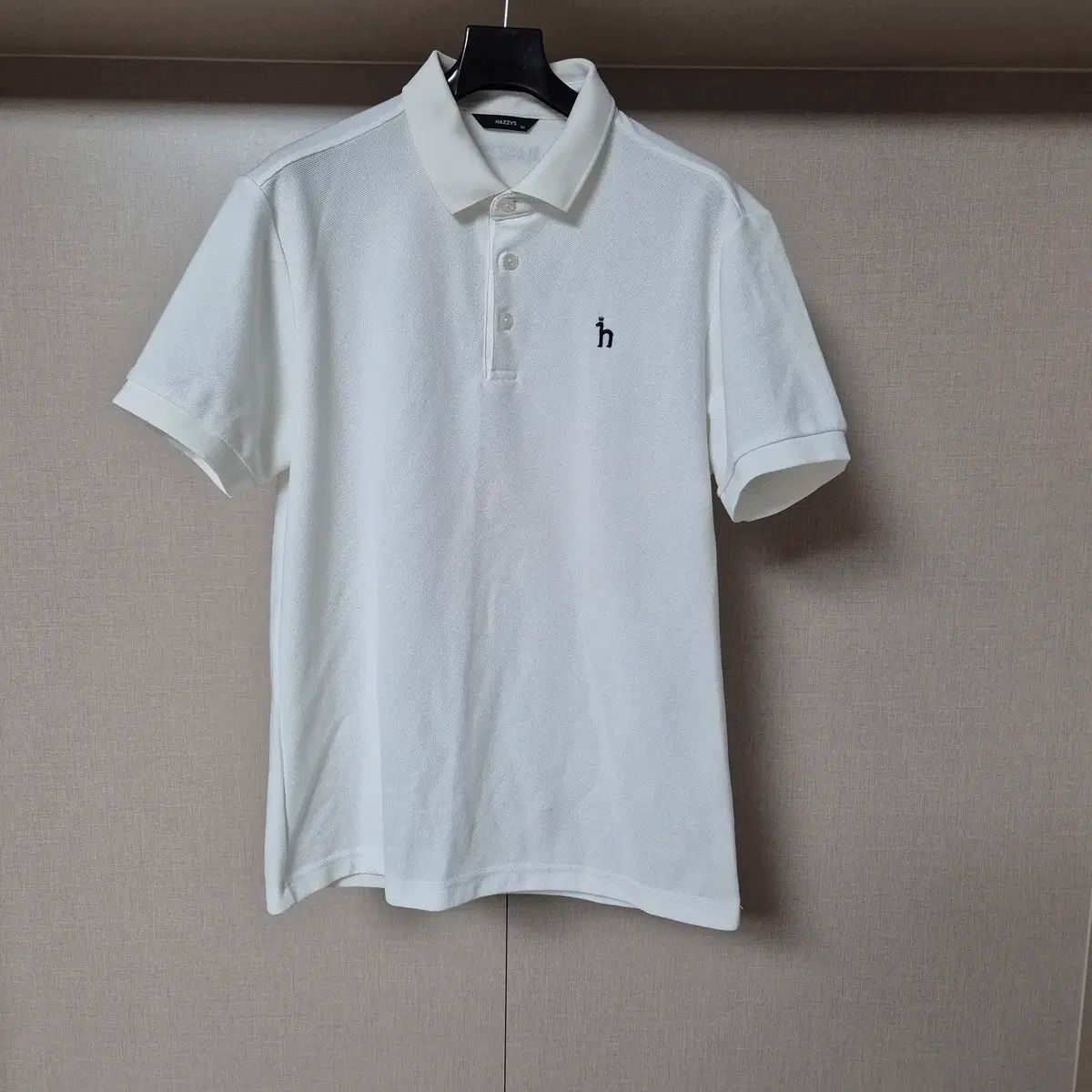 100 ) ヘッジ メンズ ポロ ポロTシャツ 白