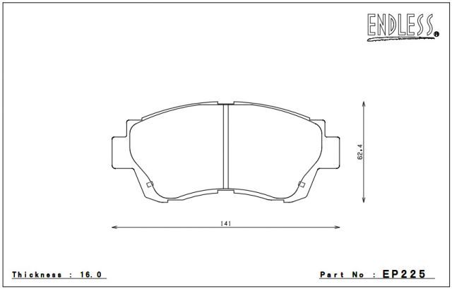ENDLESS エンドレス SSS アリスト [EP292/EP354] JZS160/161 前後 | エンドレス (ENDLESS) ブレーキパッドSuper Street S