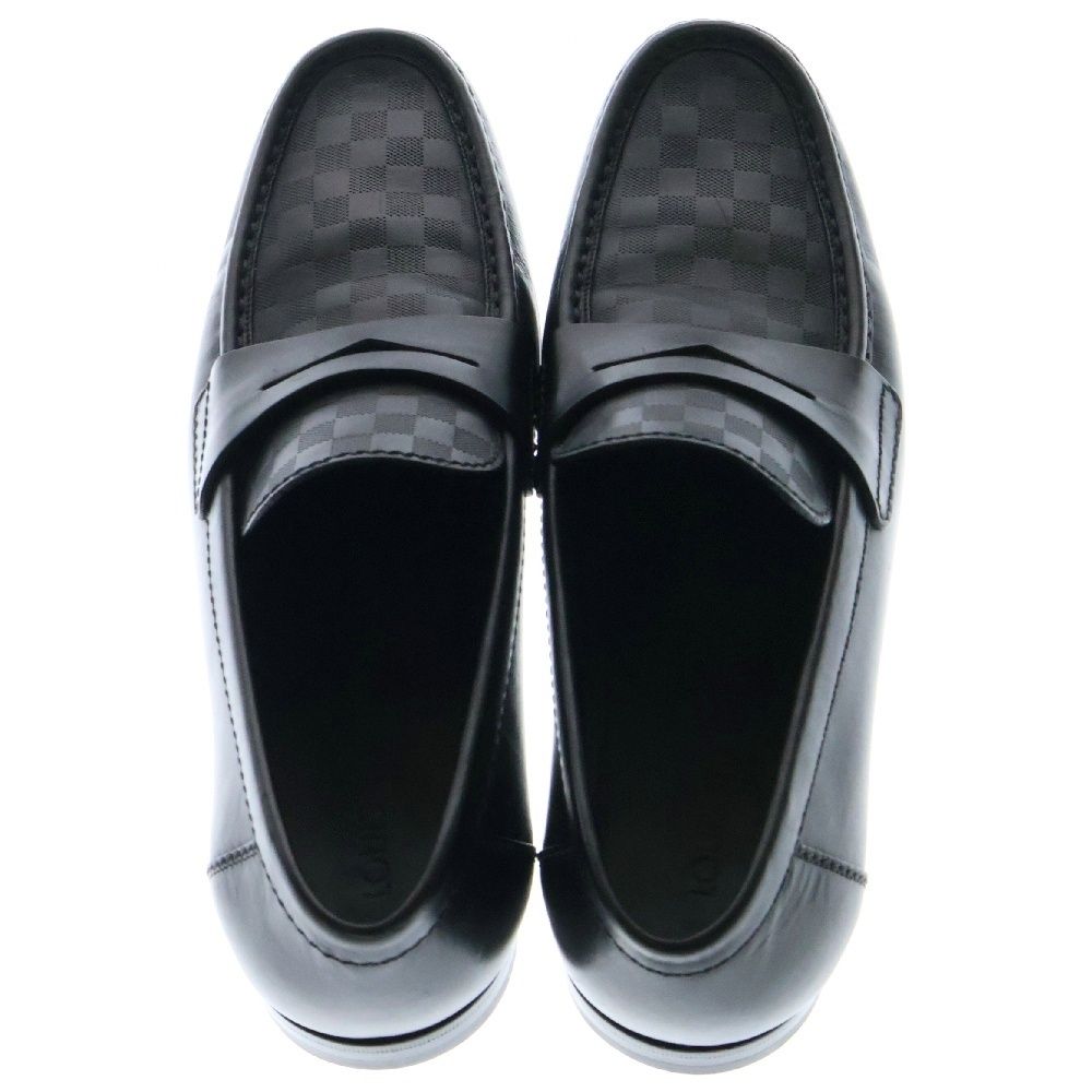 LOUIS VUITTON (ルイヴィトン) ダミエグラフィット レザー ローファー