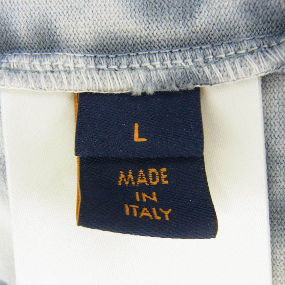 LOUIS VUITTON ルイ・ヴィトン 22AW RM222 NPL HNY87W インサイドアウト タイダイ フロント プリント Ｔシャツ 半袖 カットソー グレー系 L【中古】 LOUIS VUITTON ルイ・ヴィトン 22AW RM222 NPL HNY87W インサイド