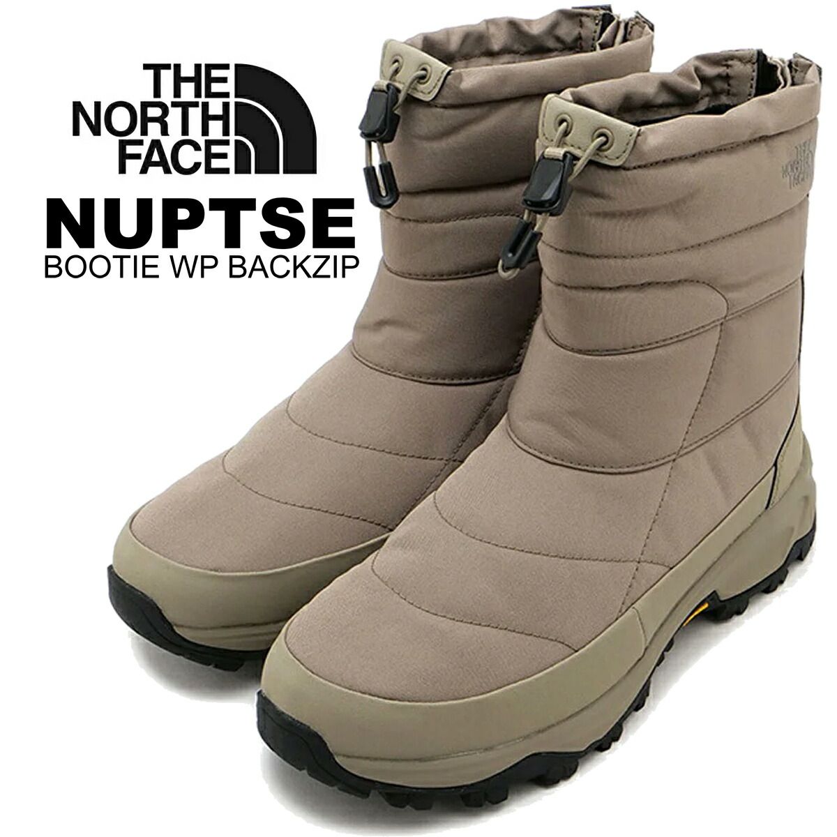 ザ ノース フェイス ヌプシ ブーティー WP バックジップ マッシュルーム THE NORTH FACE NUPTSE BOOTIE WP BACKZIP MUSHROOM MUSHROOM nf52577-mm