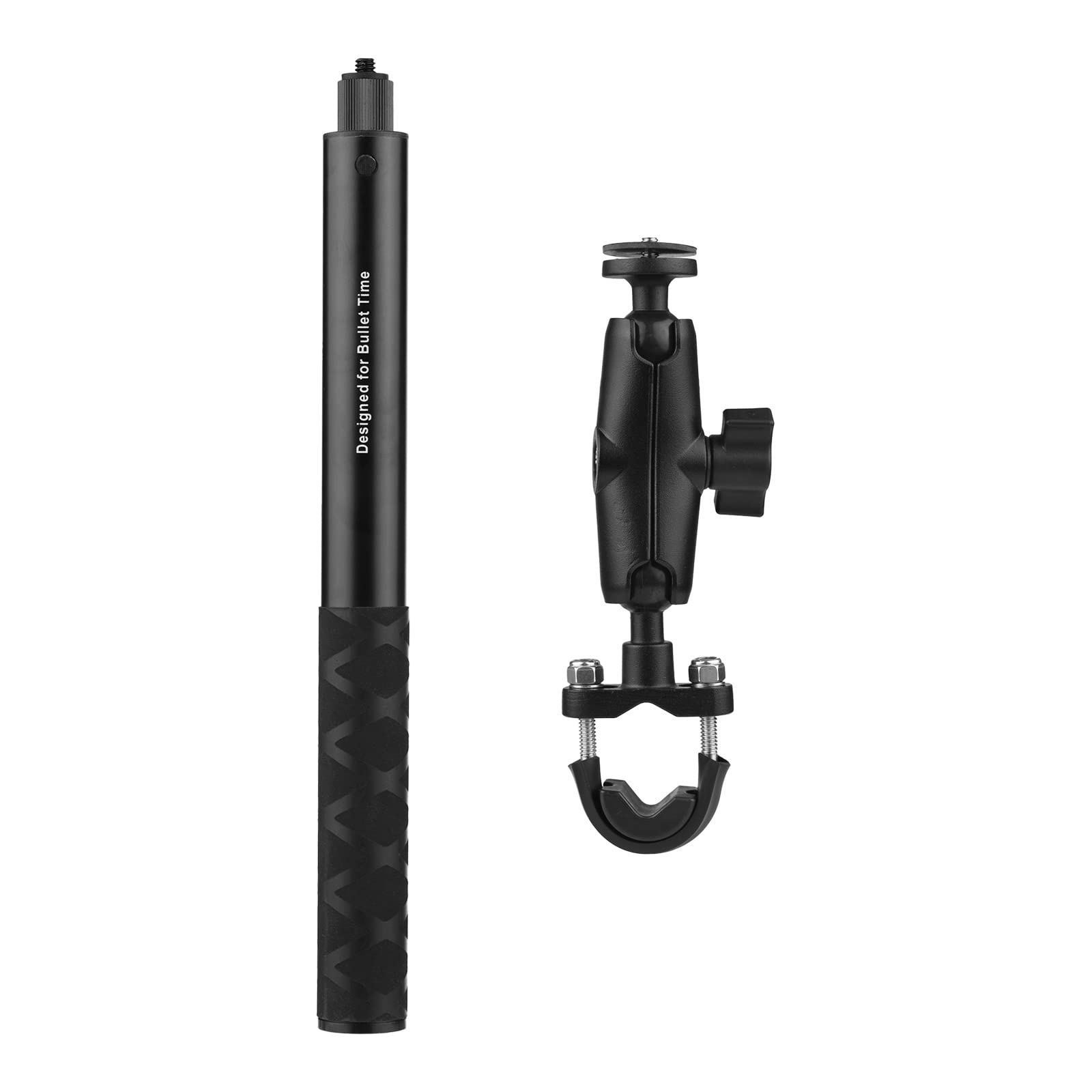 X2/Insta360 ONE ONE Insta360 28cm-115cm長さ調節可能 X/ONE/EVO/ONE 見えない自撮り棒 1/4インチネジ インビジブル自撮り棒 Rカメラ用 115cm Camnoon 自撮り棒