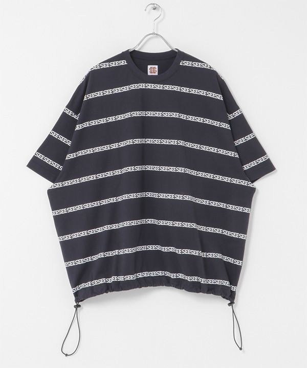 SEESEE SUPER BIG FLAT W BOARDER tシャツ M SEE SEE SUPER BIG FLAT W BOARDER Tシャツ 25SS 新作 正規品 XL