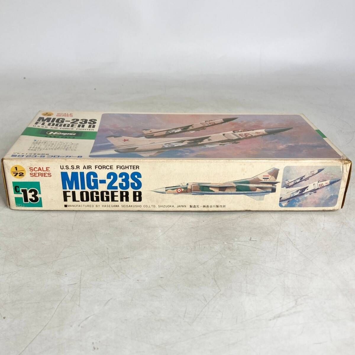 未組立　現状品　プラモデル　Hasegawa ハセガワ　MIG-23S FLOGGER B　ミグ23-S フロッガーB ソビエト空軍戦闘機　1/72　U.S.S.R AIR FORCE