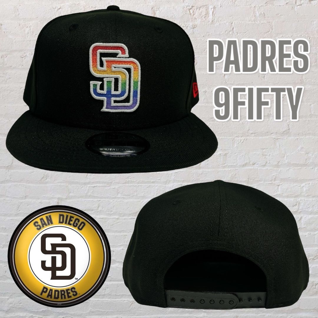 新品日本未発売サンディエゴ・パドレスレインボーロゴニューエラスナップバックNEW  ERA PADRES 9FIFTY SNAPBACK