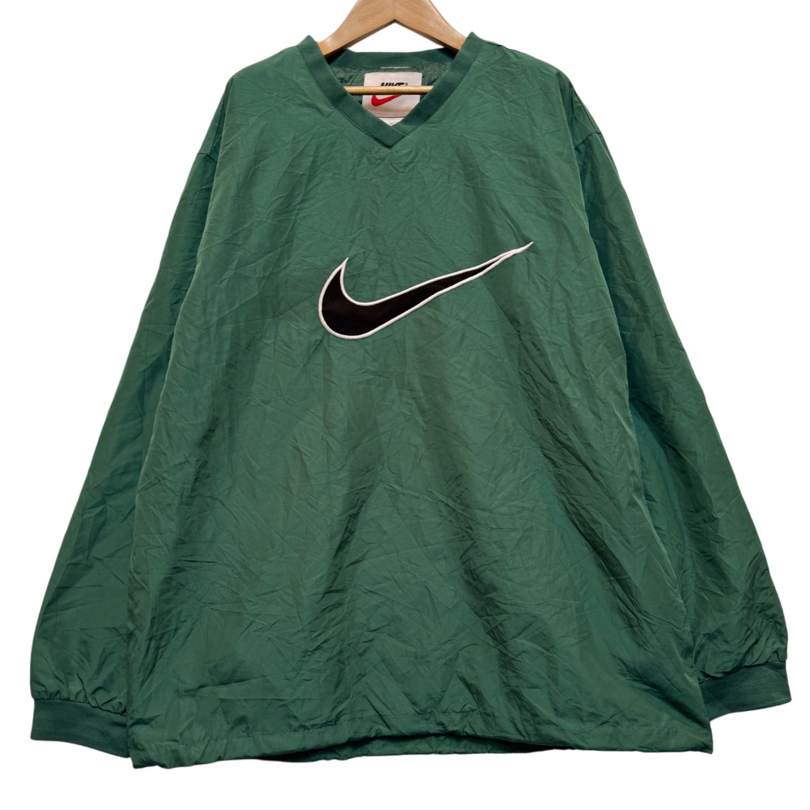 90s USA製 銀タグ NIKE ナイロンプルオーバー XLサイズ ナイキ