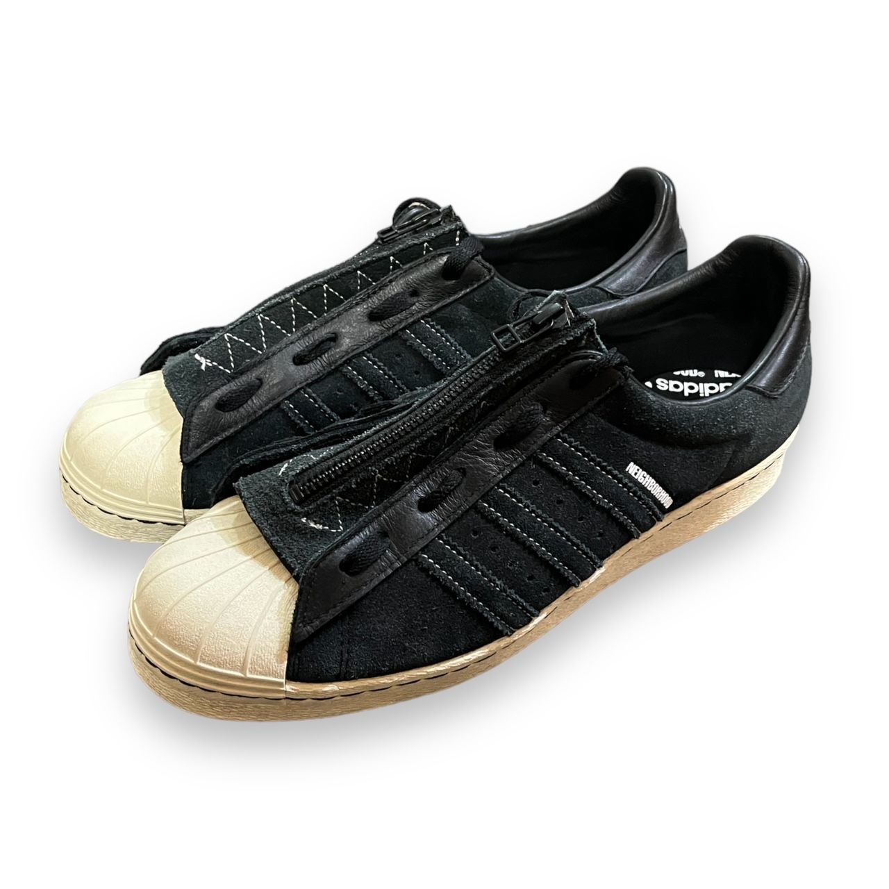 adidas NEIGHBORHOOD SUPERSTAR 80S BLACK SS8 GX1400 コラボ スーパー