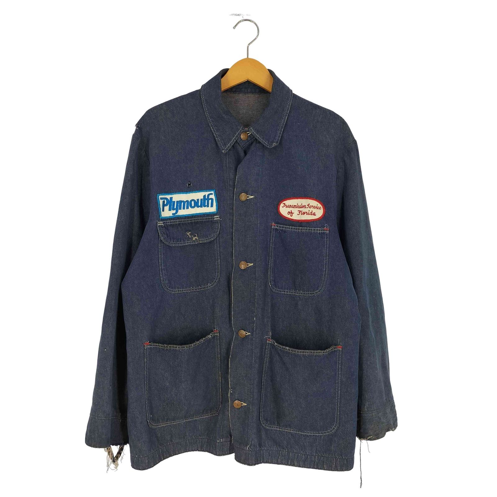 ラングラー Wrangler 70s ワッペン デニム カバーオール メンズ